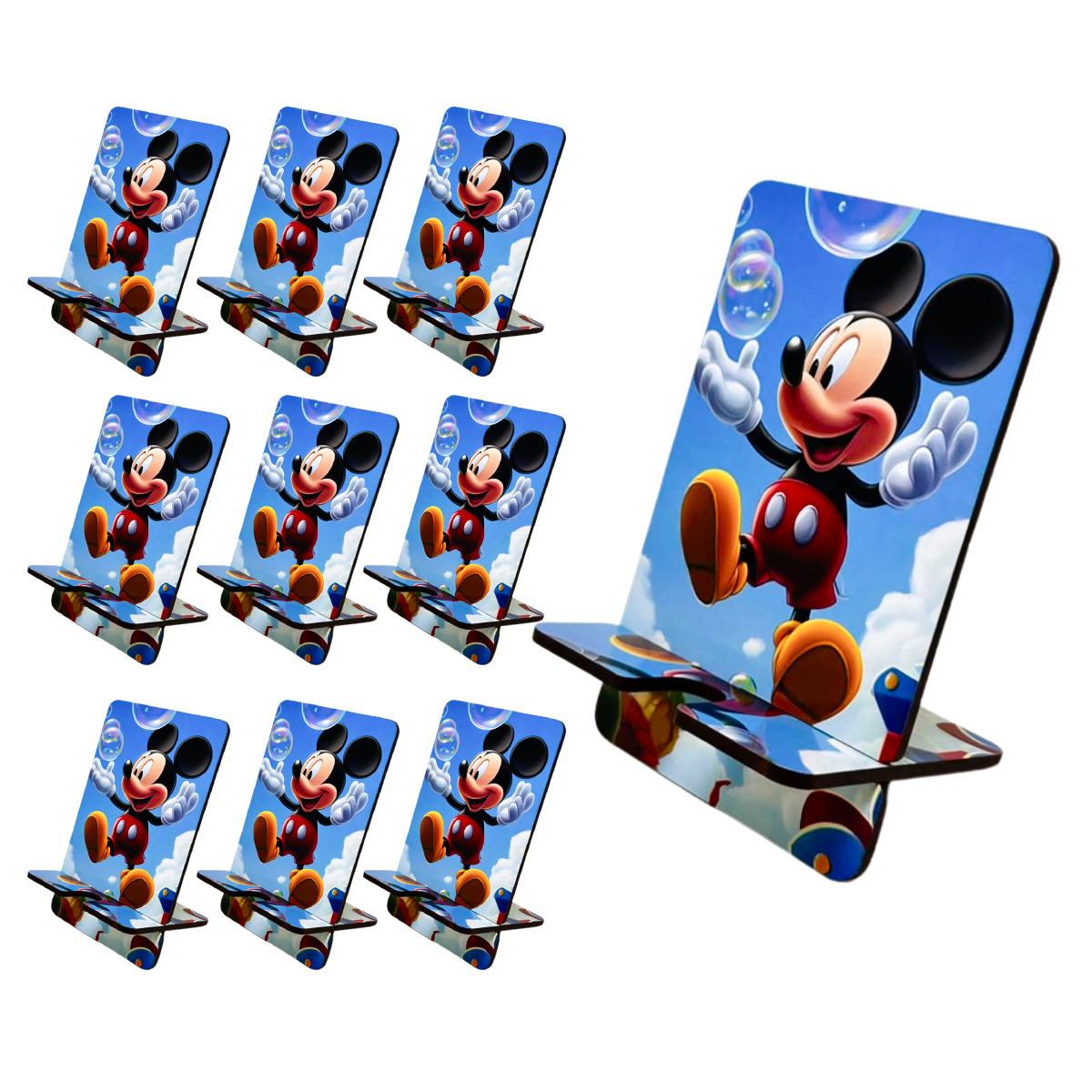 Kit 10 Porta Celular MDF Mickey Lembrancinha