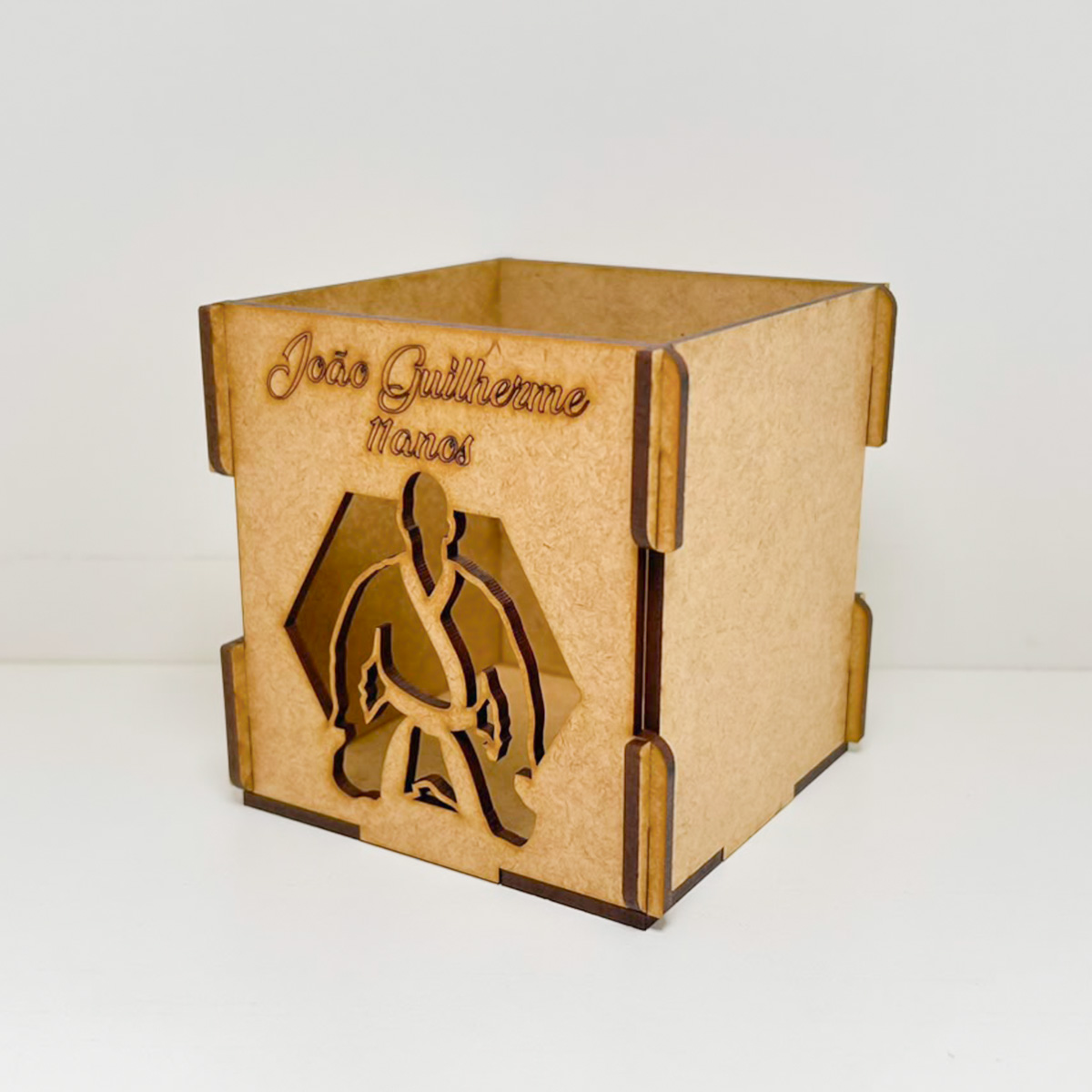 Kit 10 Porta Lápis MDF Jiu-Jitsu Lembrancinha Festa - Imagem 4