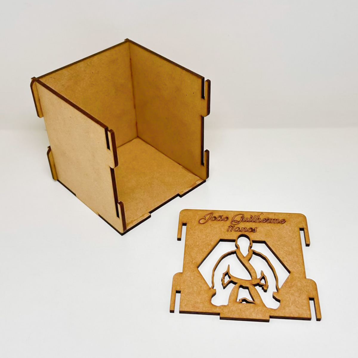 Kit 10 Porta Lápis MDF Jiu-Jitsu Lembrancinha Festa - Imagem 3