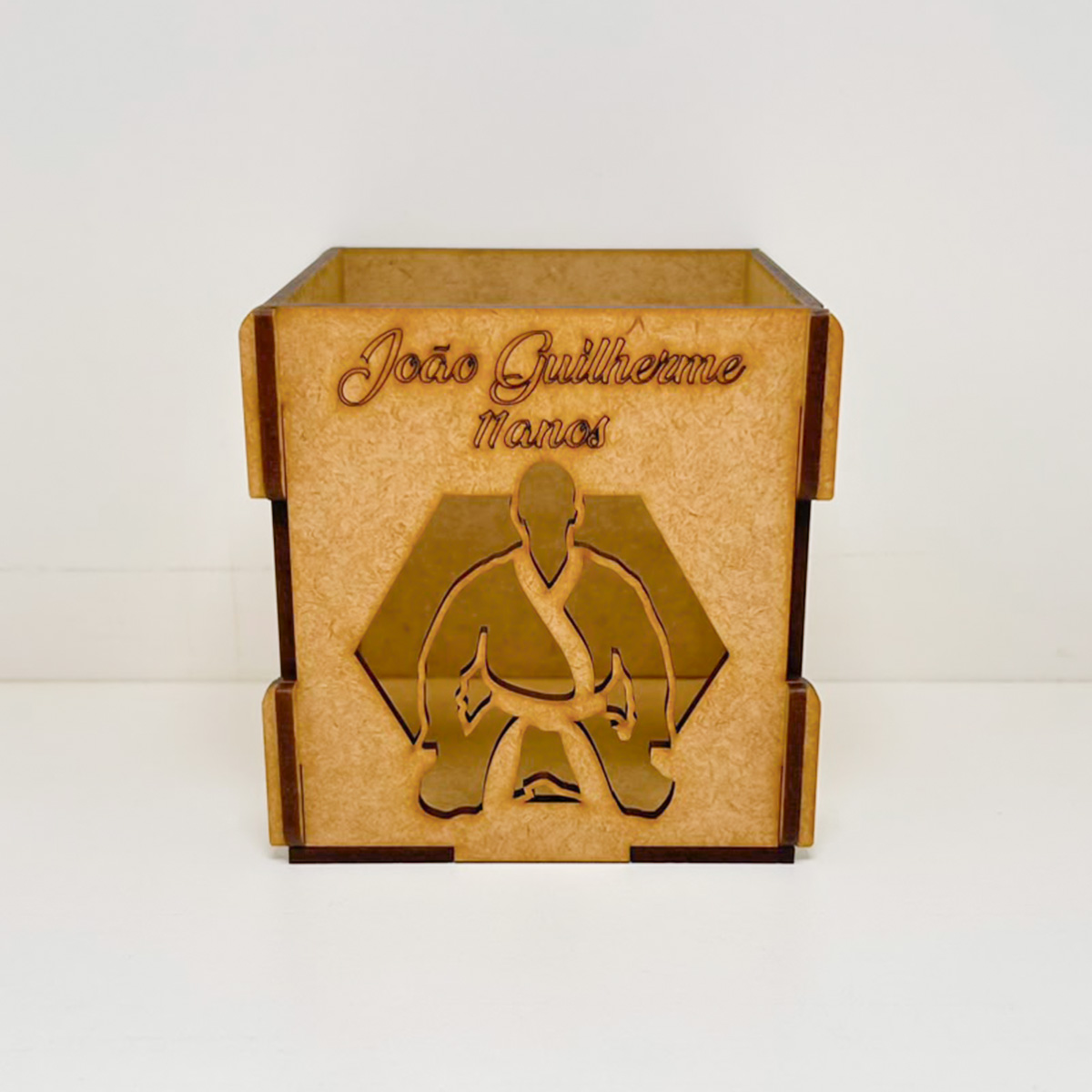 Kit 10 Porta Lápis MDF Jiu-Jitsu Lembrancinha Festa - Imagem 2