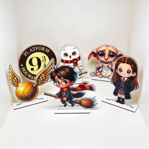 Kit 6 Displays Mesa Harry Potter MDF Festa aniversário