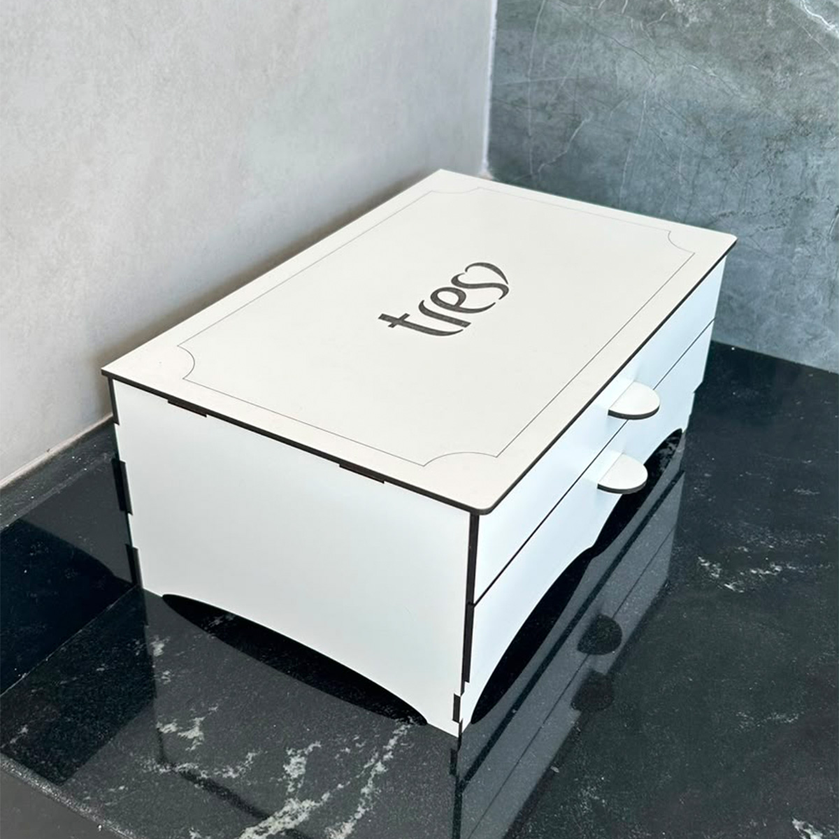 Porta Cápsulas 3 Corações p/ 30 Cápsulas MDF 3 três corações - Imagem 5