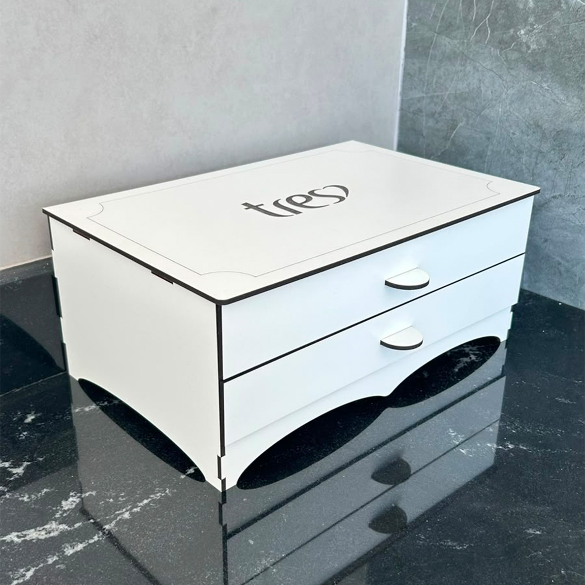 Porta Cápsulas 3 Corações p/ 30 Cápsulas MDF 3 três corações - Imagem 9